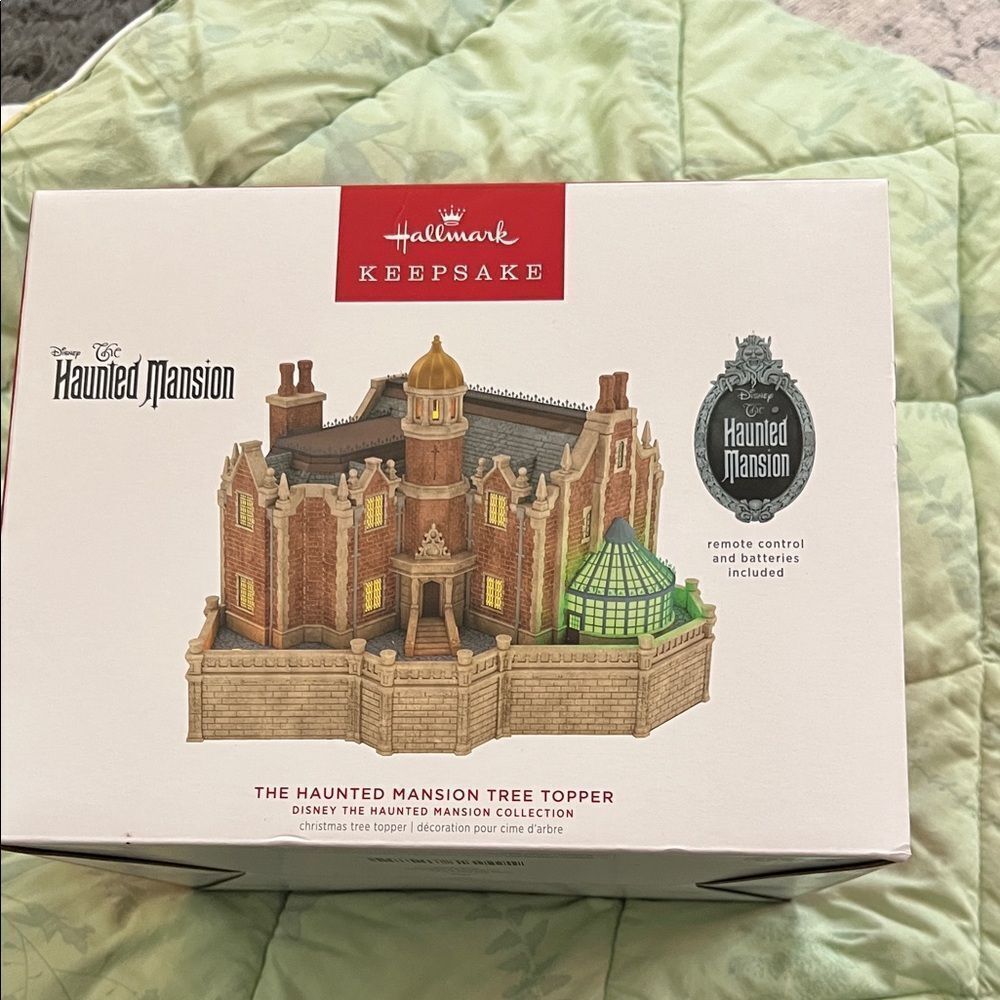 Hallmark Keepsake Haunted Mansion Tree Topper with Brown and Green